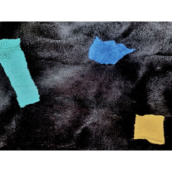 Black/Multicolor Reversible Rabbit Jacket -XL - Picture 10 of 11